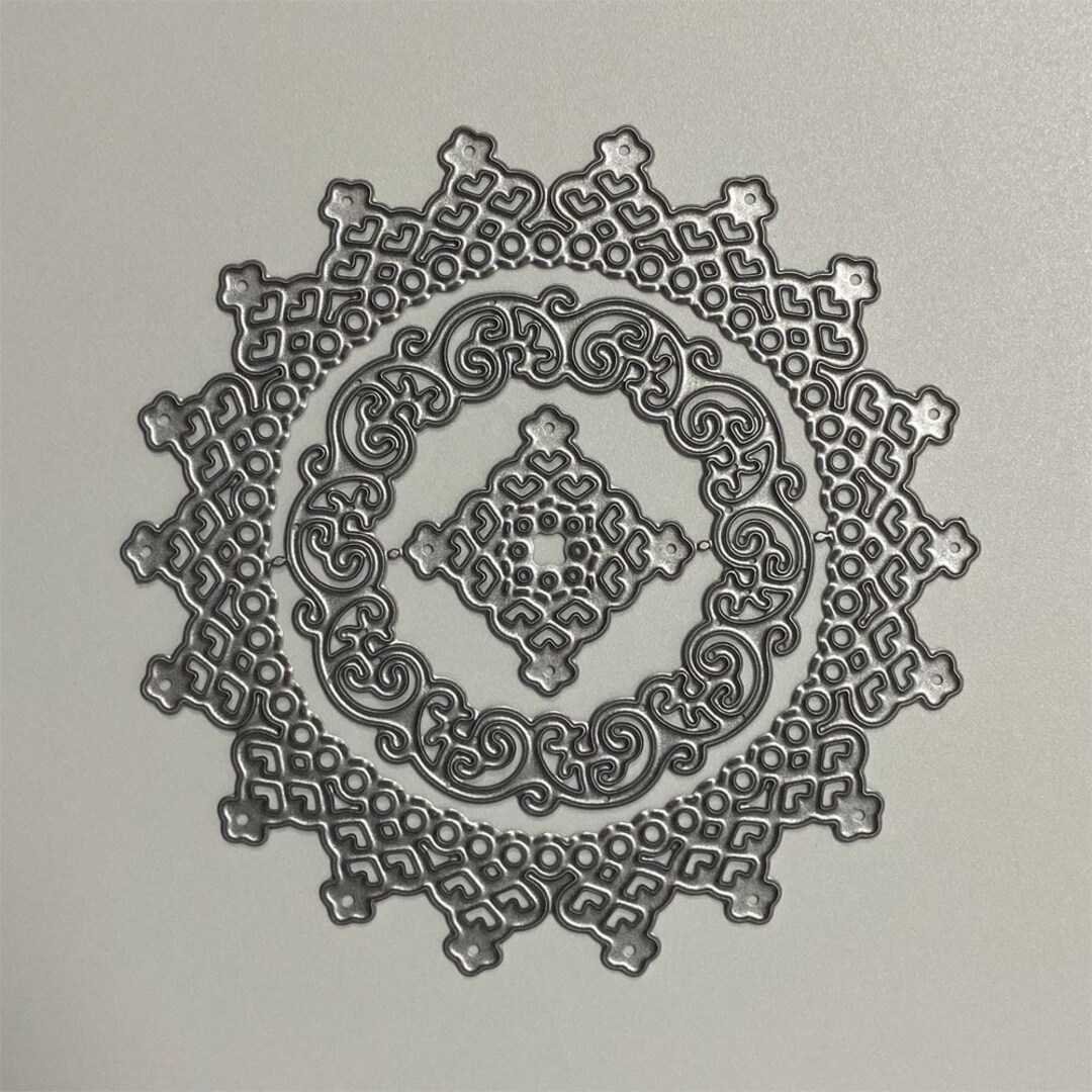 P12cheng Fustelle,Metallo Stencil,Cutting Dies,DIY Stencil Di Carta Scrapbooking In Metallo Biglietto Di Auguri (04 - Foto 3