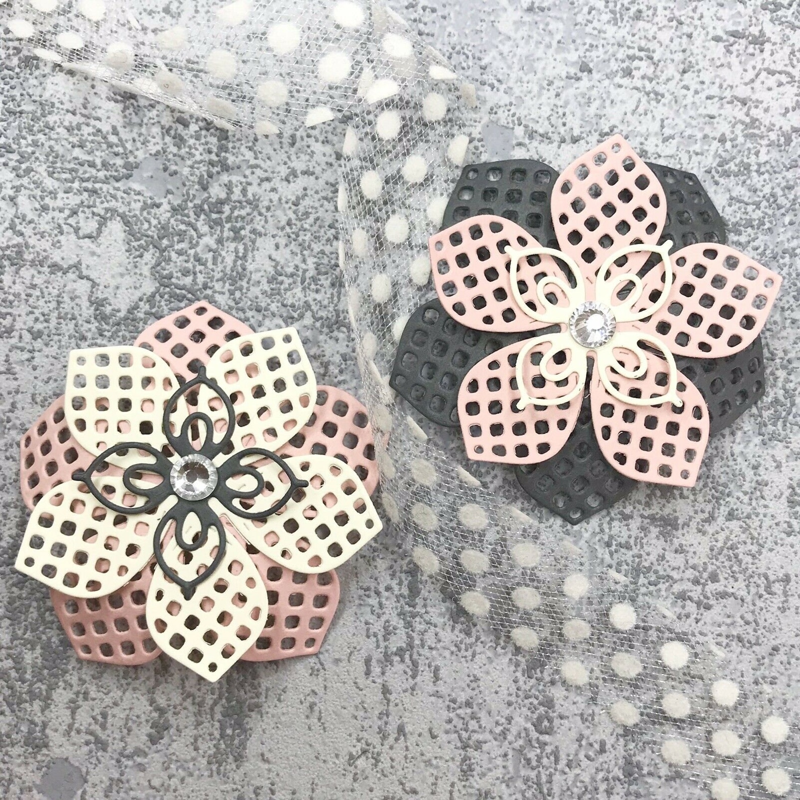 Flower Metal Dies, 3D Flowers Metal Die Cuts,paper Craft Cutting Dies ...