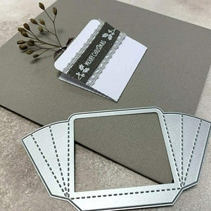 Matrices de découpe en métal de poche, Matrice de découpe pour artisanat en papier, Gabarit de pochoir pour gaufrage, Matrices de matrices de scrapbooking, Fabrication de cartes bricolage, découpe pour compartiment cadeau
