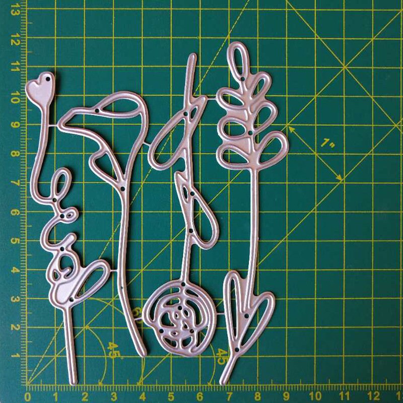 4pcs Flowers Metal Die Cuts,paper Craft Cutting Dies Stencils for DIY ...