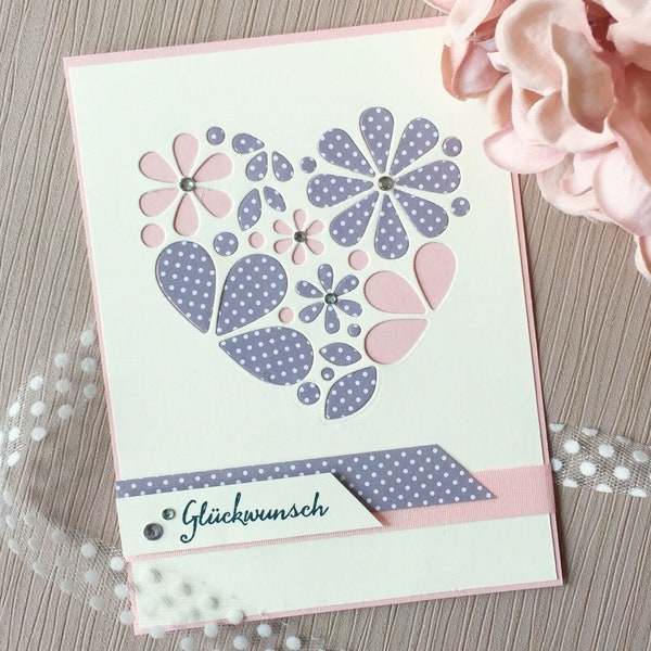 Flower Floral Love Heart Metal Cutting Dies,Paper Craft Cutting Die, Embossing Stencil,Scrapbooking Dies,DIY Card Making,Die Cut