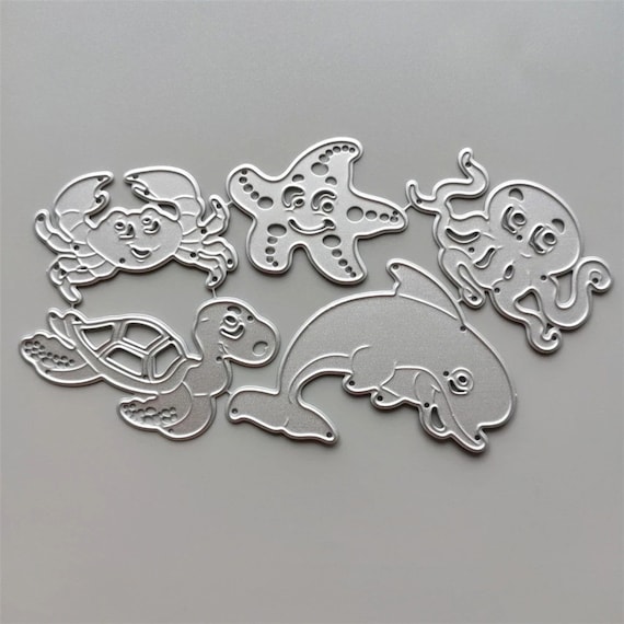 Dolphins Metal Cutting Dies,paper Craft Cutting Die, Embossing Stencil,scrapbooking Dies,diy Card Making,sea Fish Die Cuts - UK