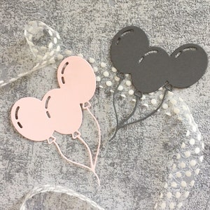 3 stks ballon metalen stansmessen, papier ambachtelijke stansvorm, reliëf stencil, scrapbooking sterft, DIY kaarten maken, gestanst