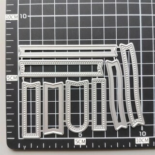 Fustella In Acciaio Zonster A Forma Di Bandierina Per Scrapbooking, Dimensioni 11,2 X 4,6 Cm, Per Album Fai Da Te E Decorazioni