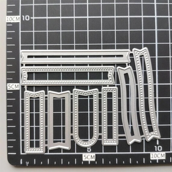 Fustella In Acciaio Zonster A Forma Di Bandierina Per Scrapbooking, Dimensioni 11,2 X 4,6 Cm, Per Album Fai Da Te E Decorazioni
