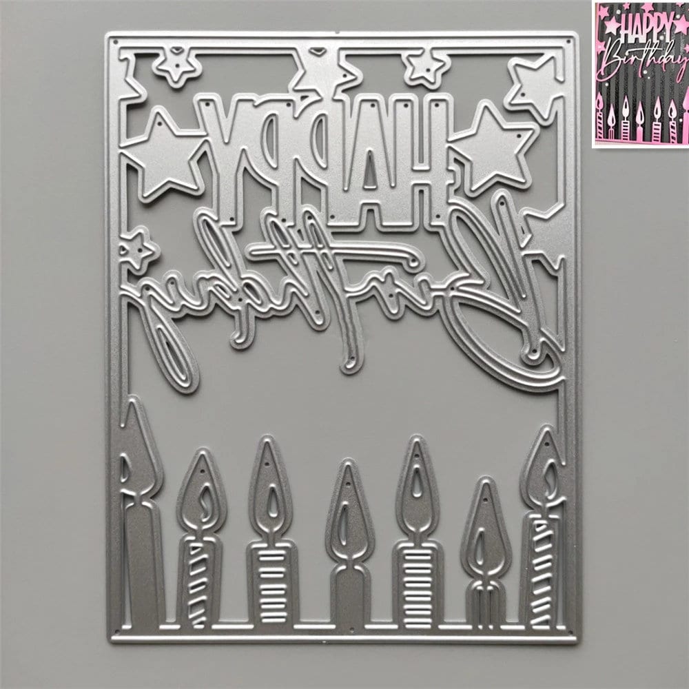 8 Pcs/Set Mixed French words Metal Cutting Dies Silver Stencil For Scrapbooking Paper Cards Crafts Mould Decorative Embossing 