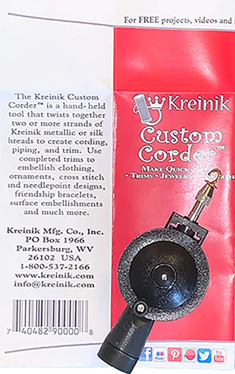Kreinik Custom Corder Jewelry Cord Maker Needlepoint Etsy
