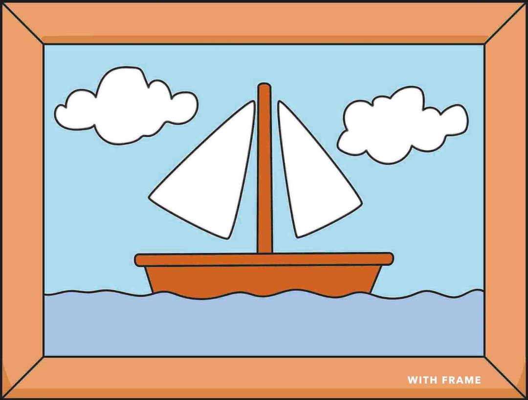 The Simpsons Boat Painting, the Simpsons Painting, Simpsons Sail, Scene