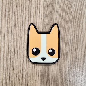 Corgi Weatherproof Magnet | Waterproof Magnet | Car Magnets | Cute Animal Magnet | Cute Dog Magnet | Refrigerator Magnets