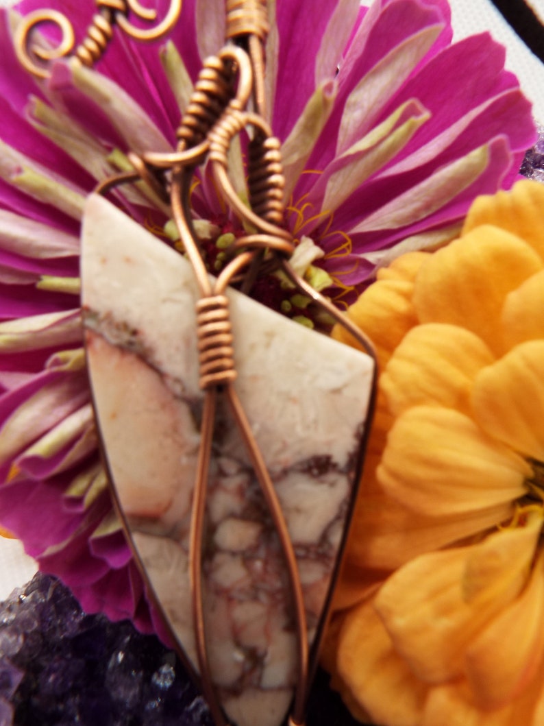 Rose Maligano Jasper Pendant Necklace