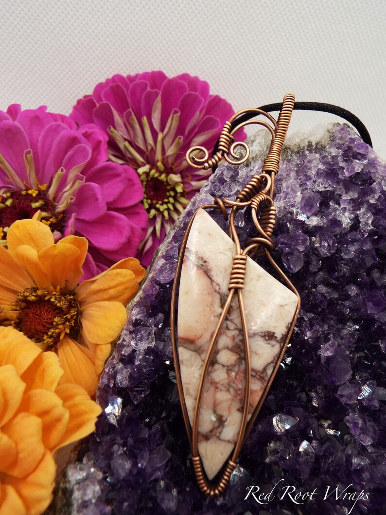 Rose Maligano Jasper Pendant Necklace