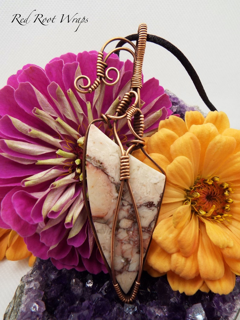 Rose Maligano Jasper Pendant Necklace