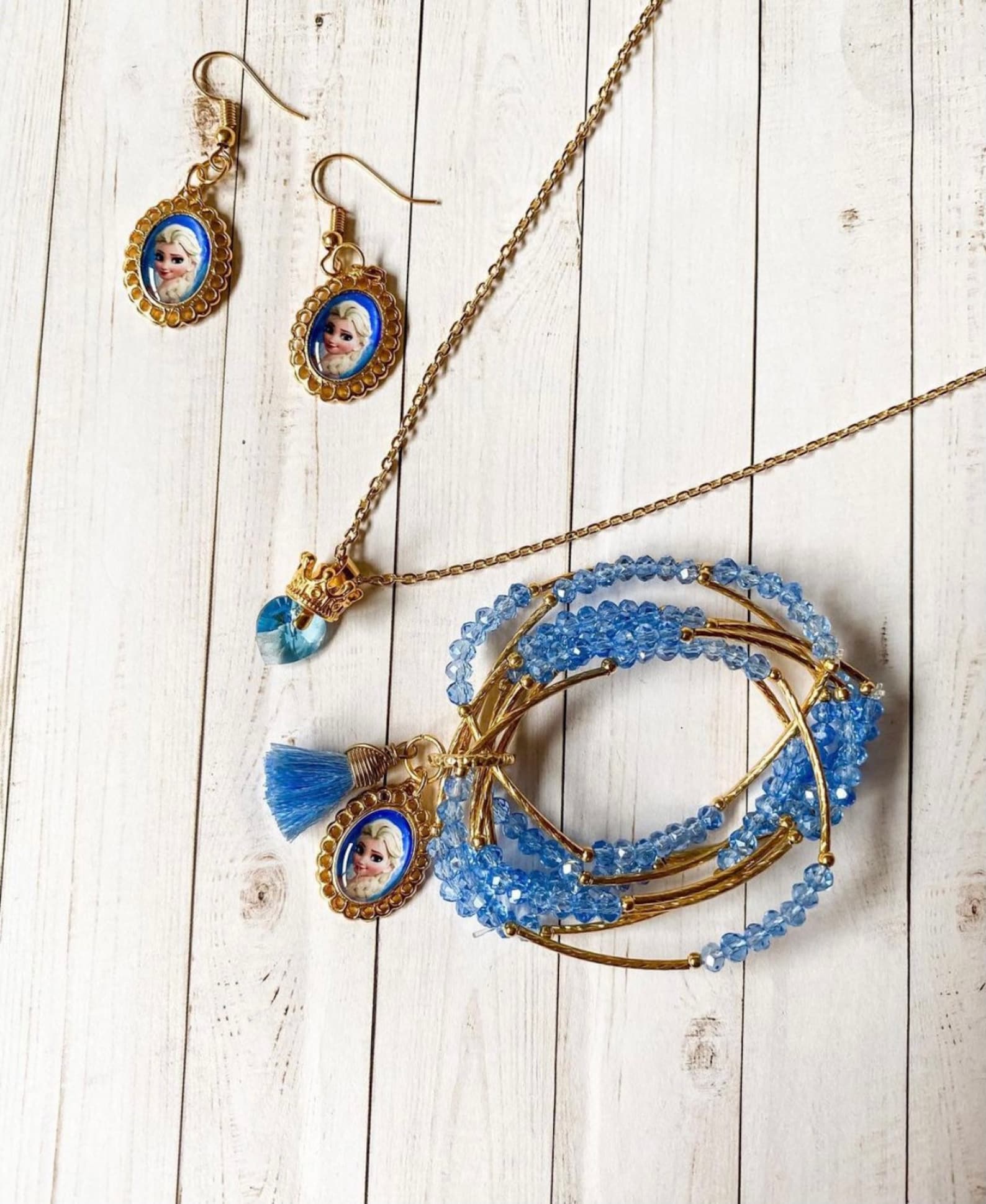 Kids Disney princess jewelry set  Etsy