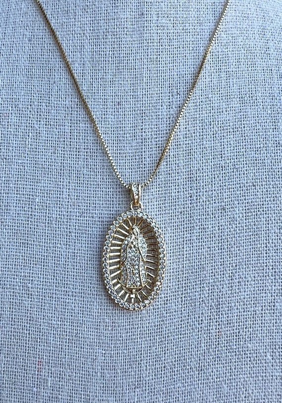 Virgen de Guadalupe necklace