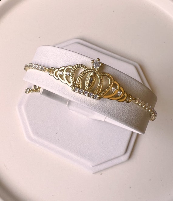 Virgen de Guadalupe esclava diamond bracelet