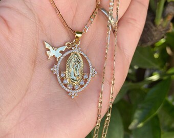 Virgen De Guadalupe Necklace - Etsy