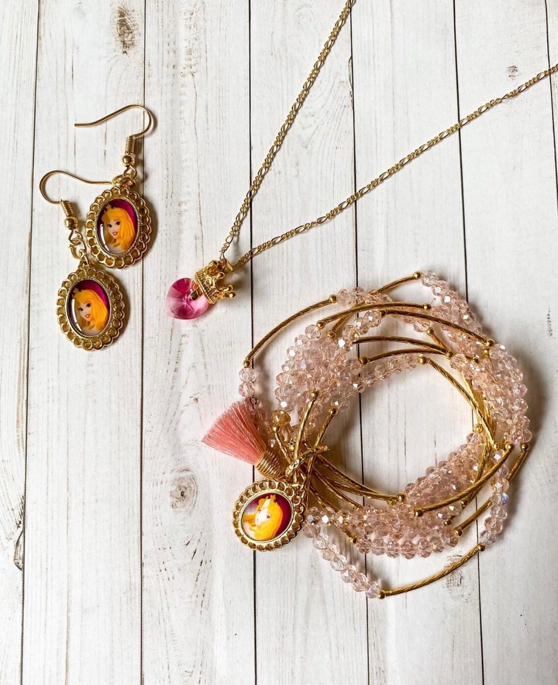 Kids Disney princess jewelry set  Etsy