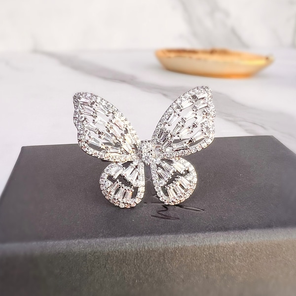 Butterfly Ring - Etsy