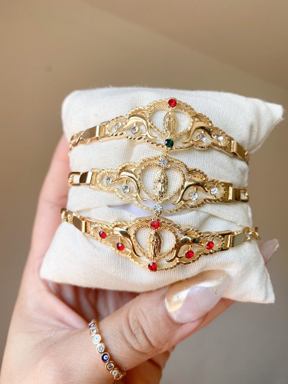 Virgen de Guadalupe dolphin bracelet esclava