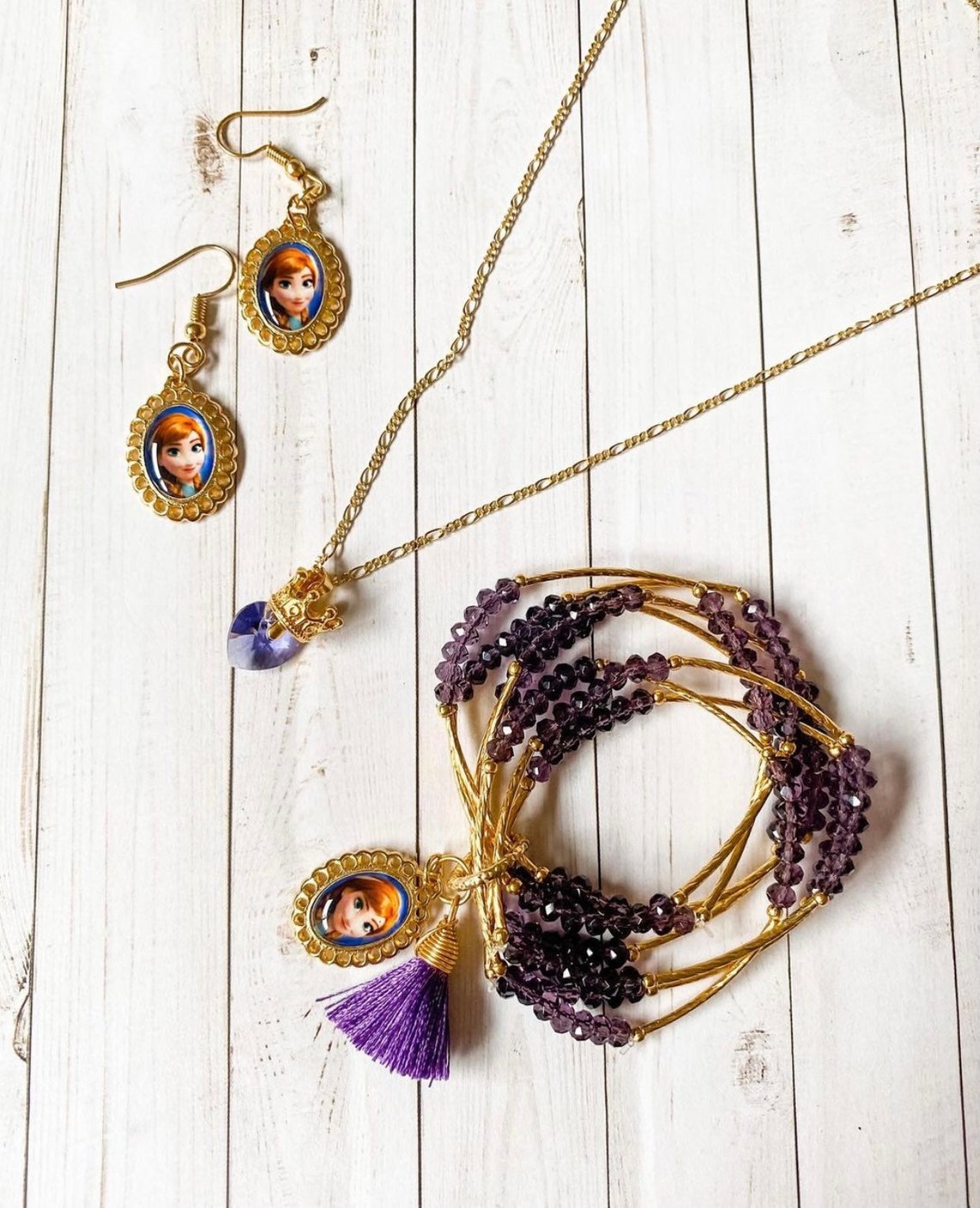 Kids Disney princess jewelry set  Etsy
