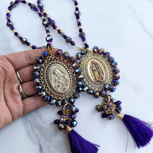 Bendiciones De Virgencita De Guadalupe Home Car Blessing With Crystal