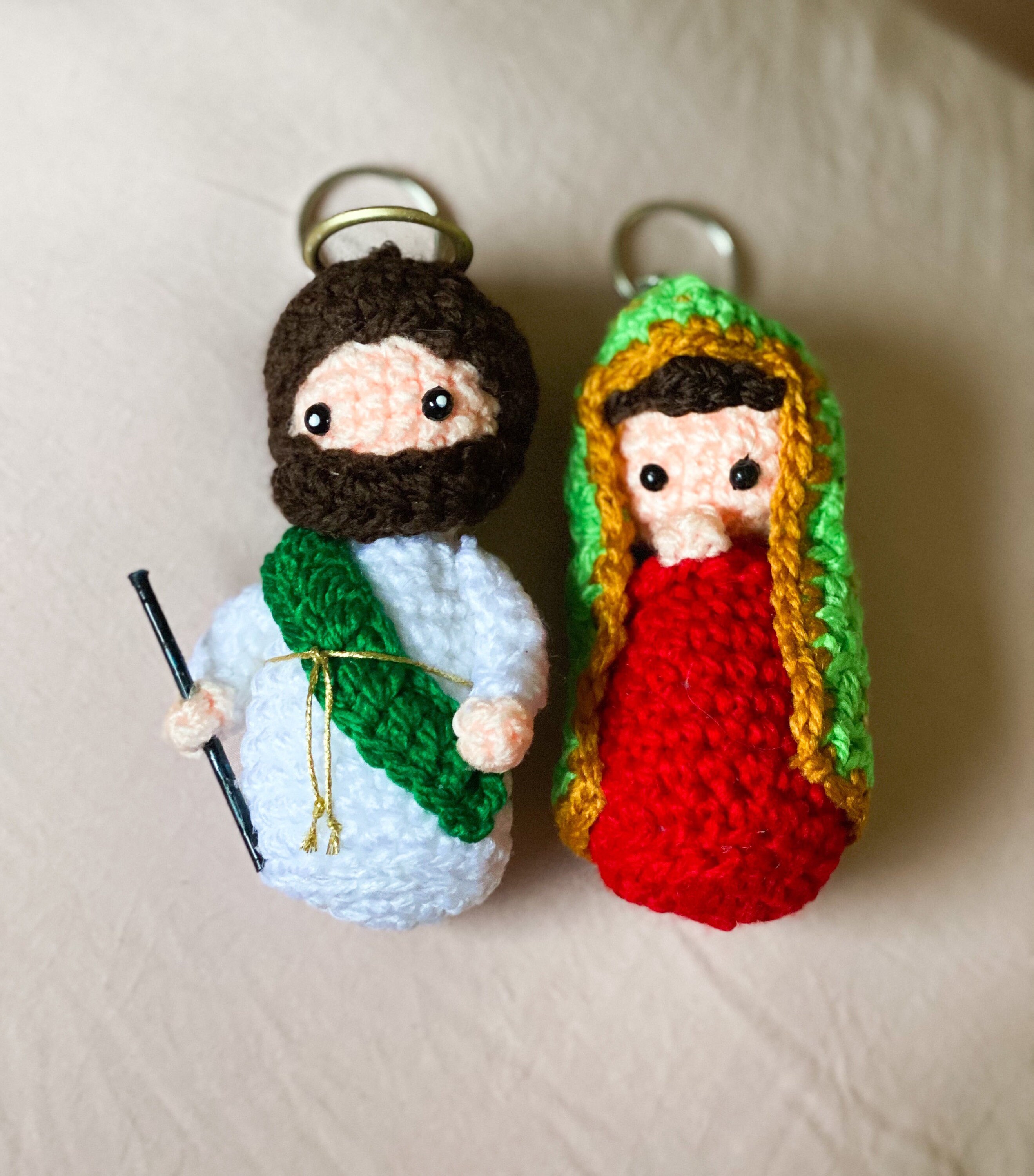 Virgencita san judas crochet llavero hecho a mano Etsy