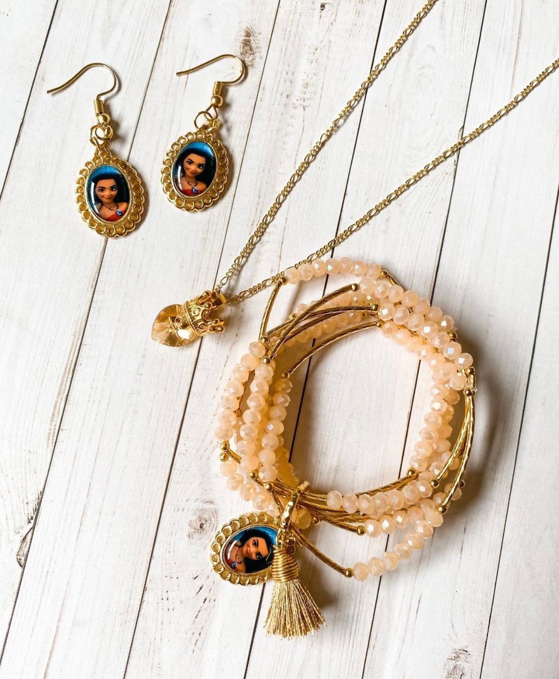 Kids Disney princess jewelry set Etsy