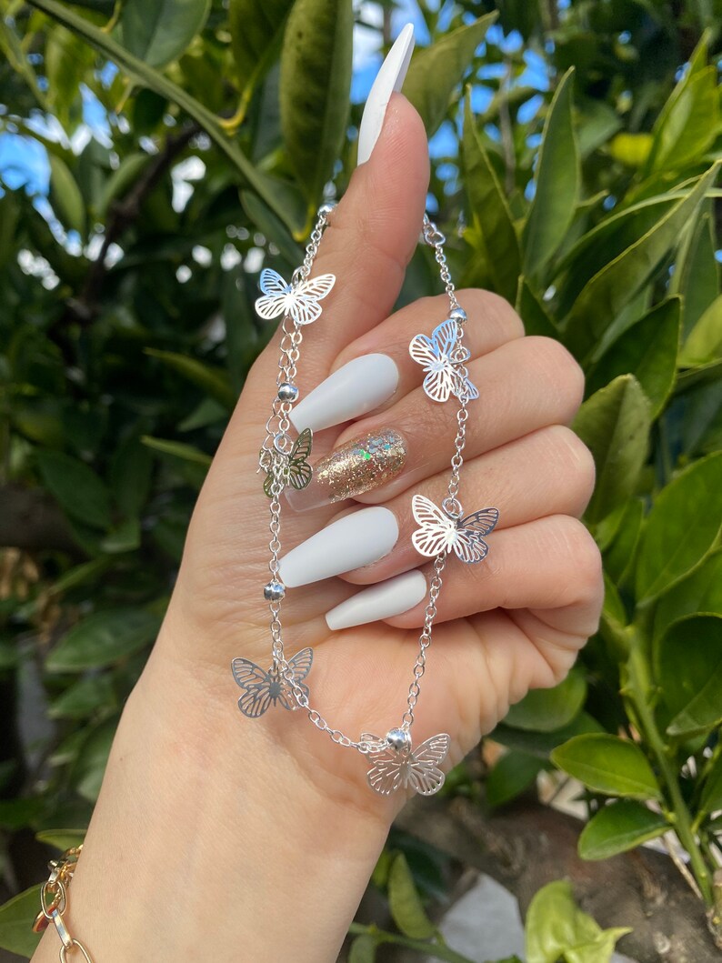 Butterfly anklet