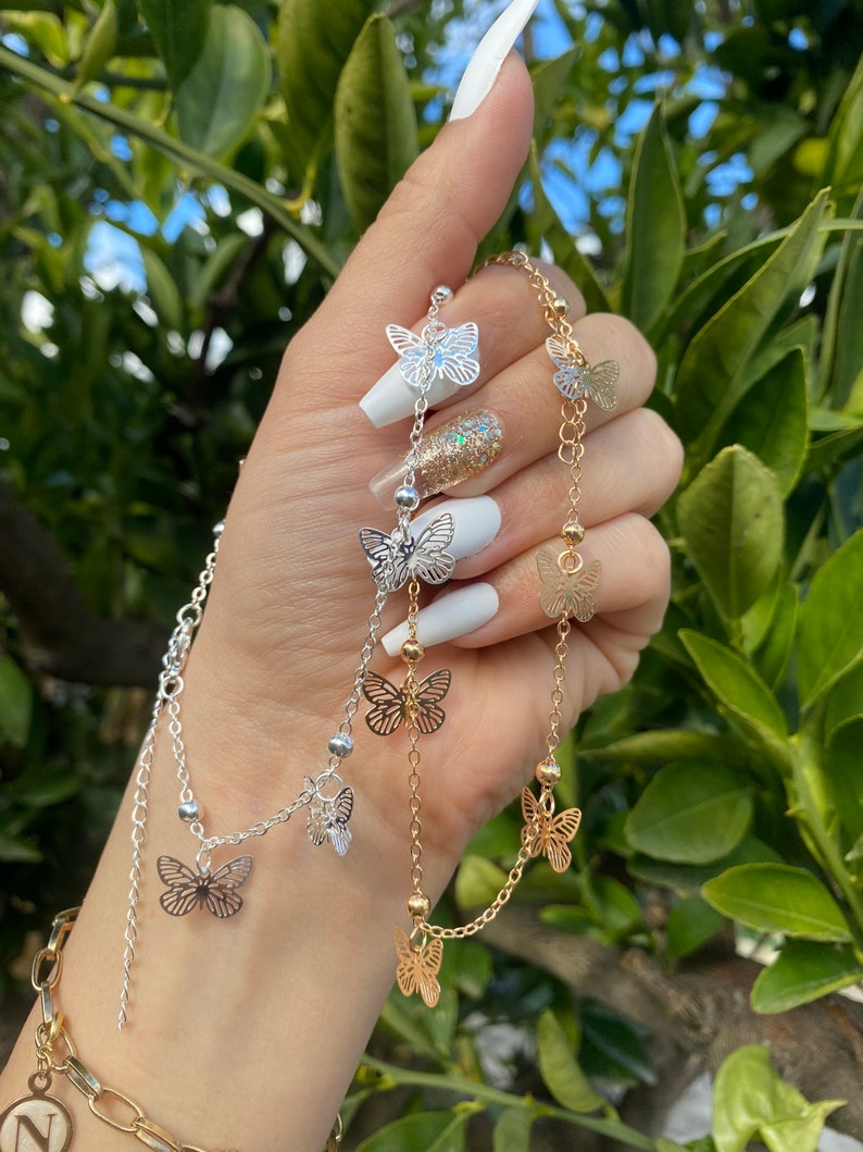 Butterfly anklet