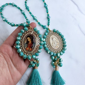 Bendiciones De Virgencita De Guadalupe Home Car Blessing With Crystal