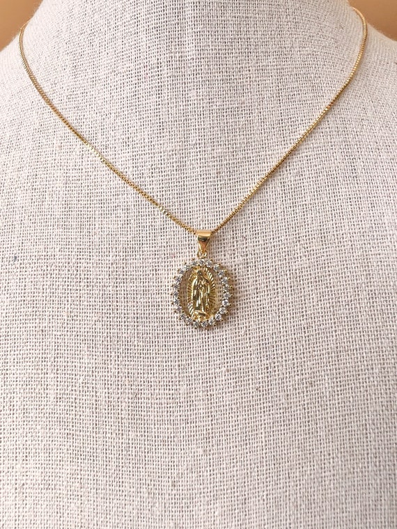 Virgen De Guadalupe Necklace - Etsy