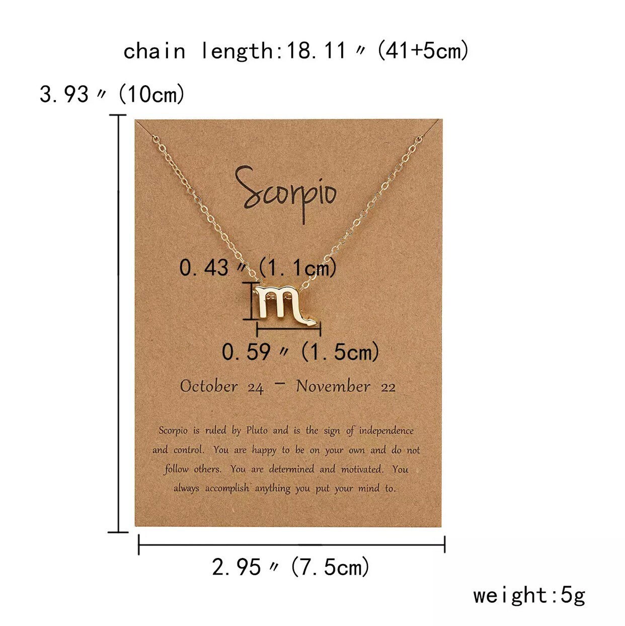 Dainty Zodiac Necklace Etsy