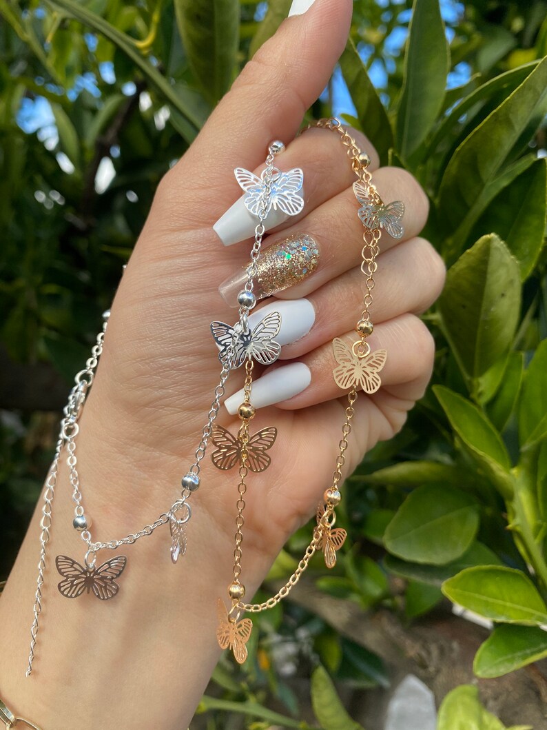 Butterfly anklet