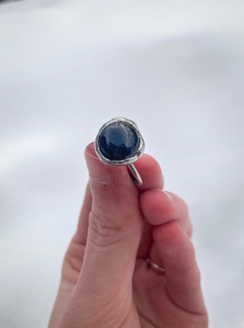 Dark Asteroid Amethyst Ring