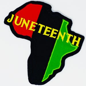 Juneteenth Applique Patch - Iron On Embroidered Patch