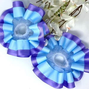 Tutu Anklets light Purple and blue Ankle Ruffle Frozen Theme Anklets socks come with them colors can be changed to your desired color.