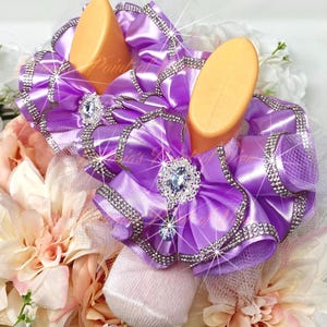 Tutú Oh Baby Tobilleras Tobilleras Lavanda Calcetines Tutú con Volantes Calcetines sin calcetines Ideales también para adultos. Concursos de belleza Tutú sin calcetines