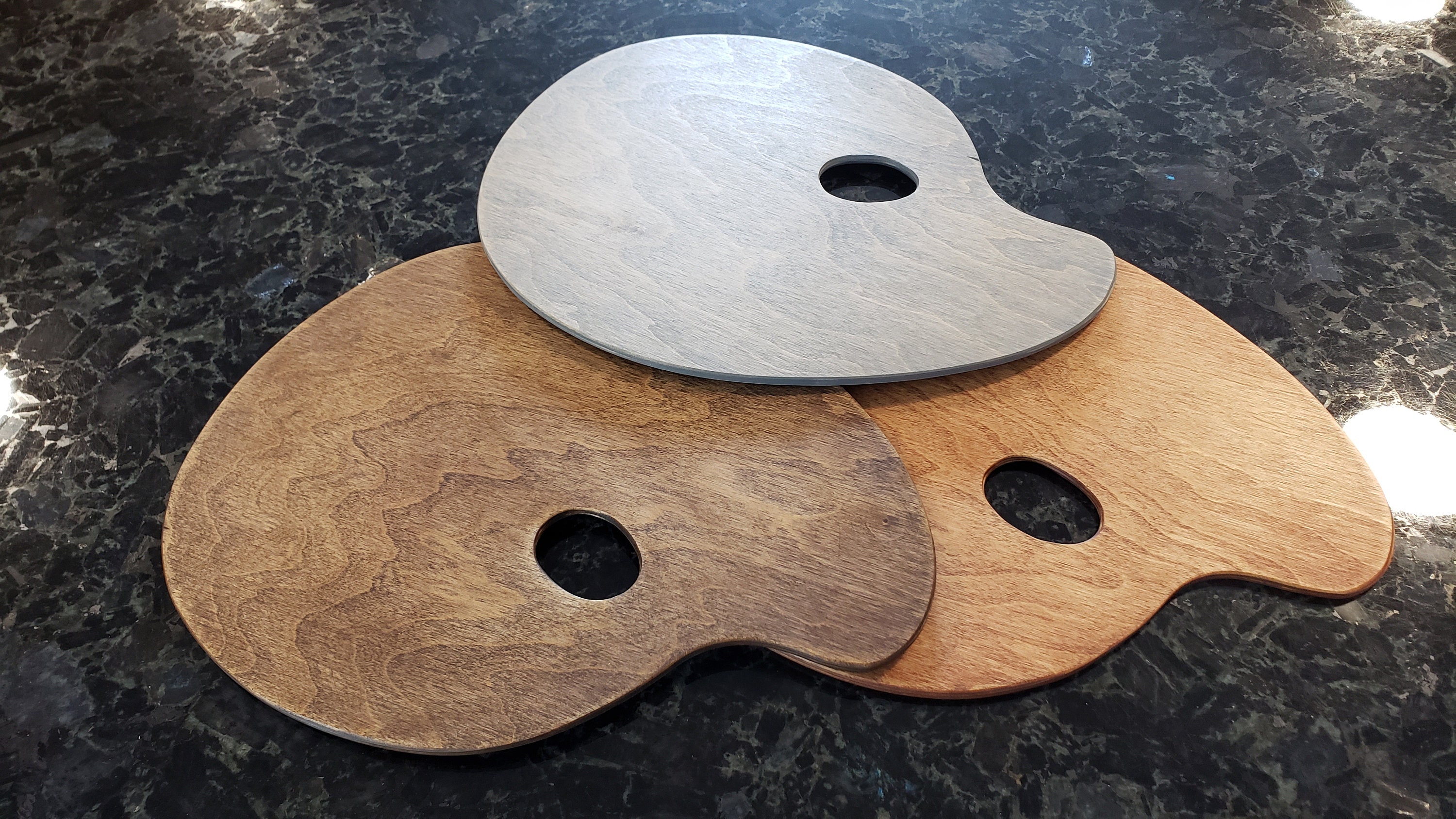 Art Wood Palette / Wooden Paint Palette / Engraved Artist Etsy