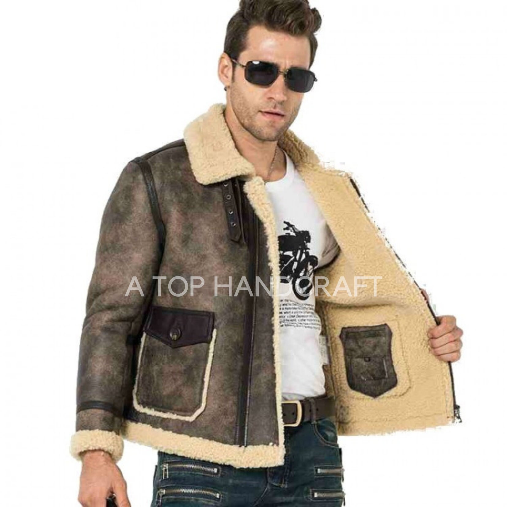 Mens Fur Coat - Etsy UK