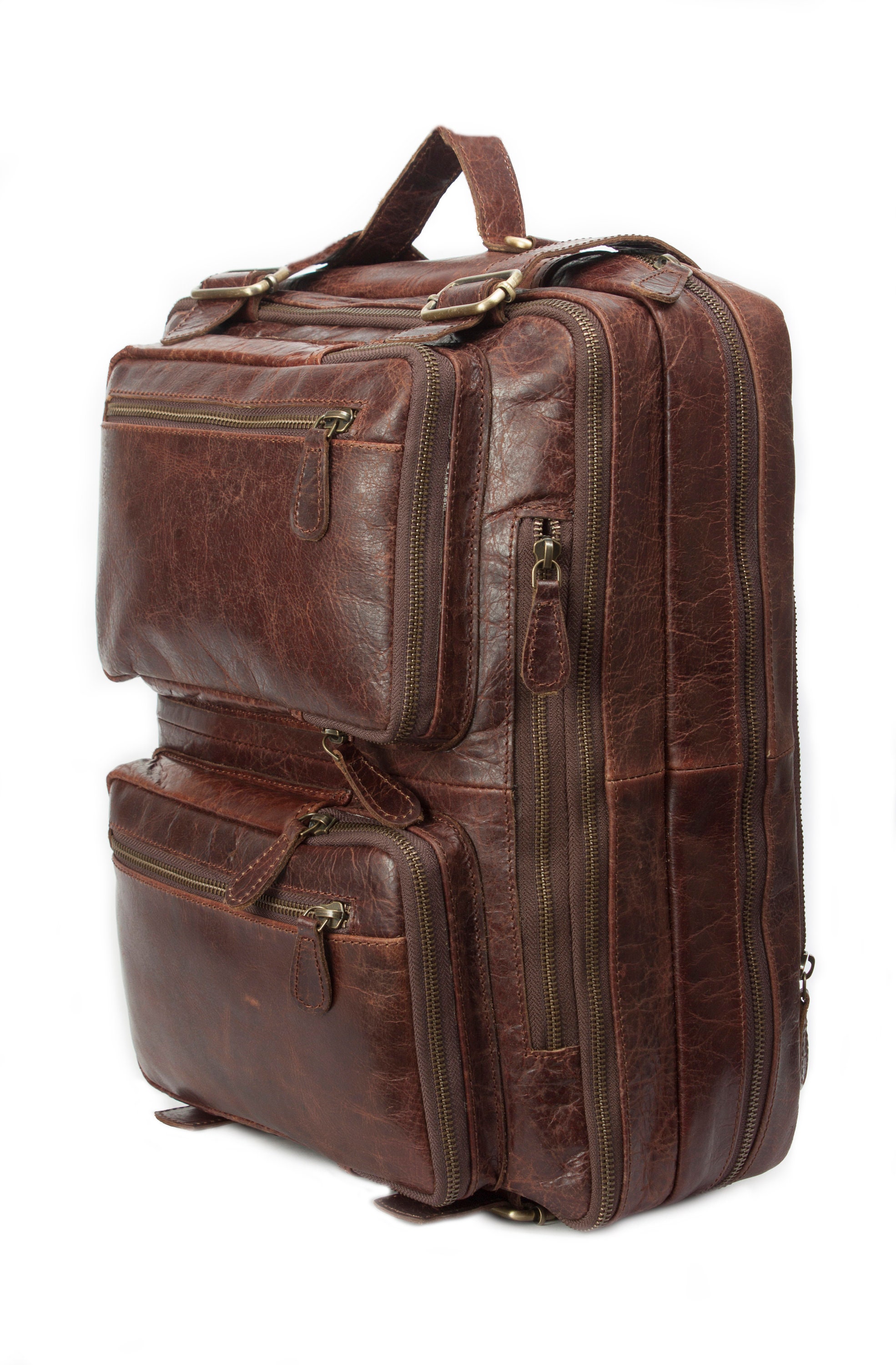 backpack and briefcase