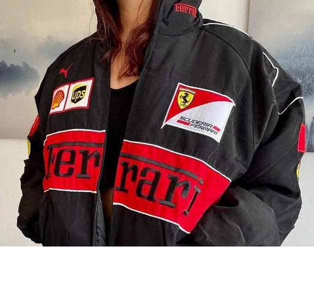 Racing Vintage Rare Streetwear Ferrari Fashion/bomber Jacket - Etsy