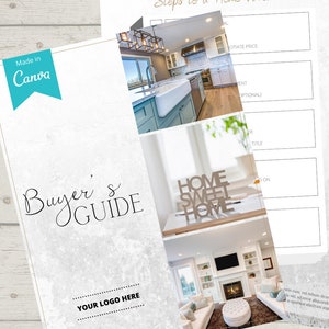Modern Real Estate Buyers Guide, Chic Real Estate Buyers Packet, Real Estate Marketing, Buyers Presentation