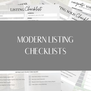 Real Estate Pre-Listing Checklist, Listing Checklist, Transaction Management, Real Estate Checklist, Realtor, Custom, Checklist Template