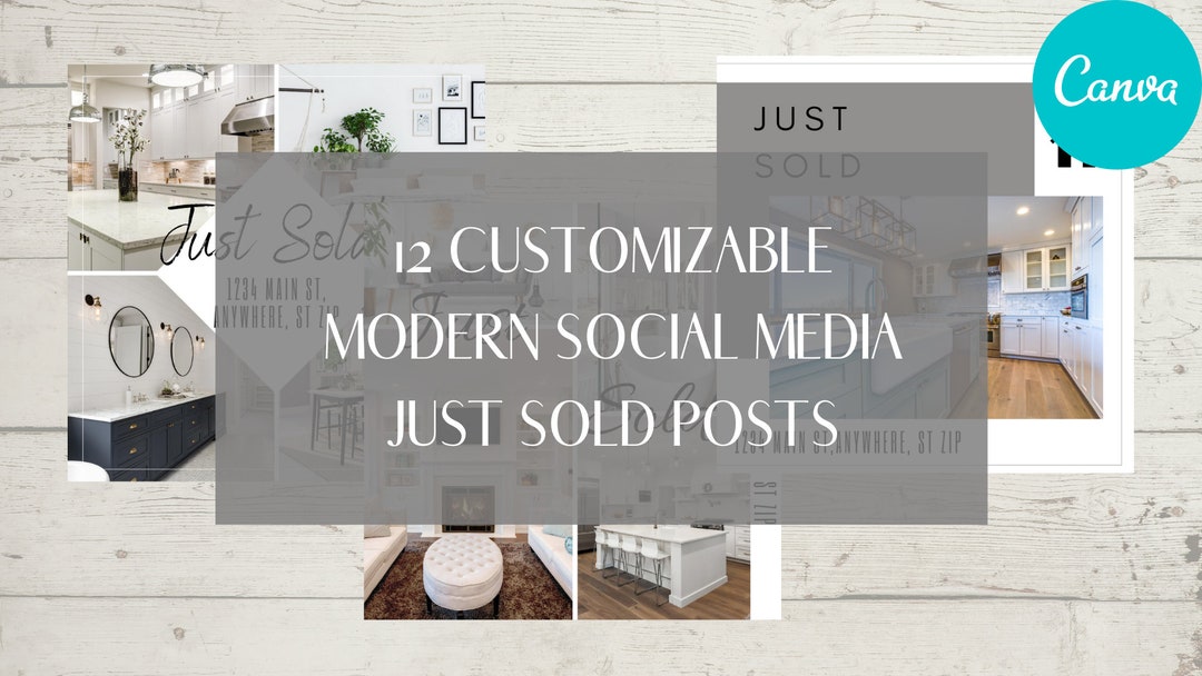 12 Customizable Modern Real Estate Social Media Facebook Instagram Just ...