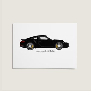Graham BOSWORTH -Porsche Carrera 1500GS | Greetings Card - Historic Car Art