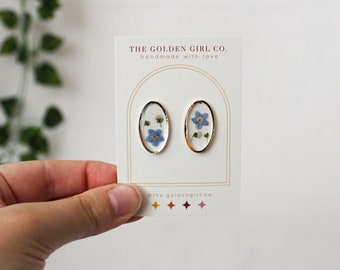 Resin Stud Earrings | Handmade Resin Earrings | Trendy Lightweight Stud Earrings