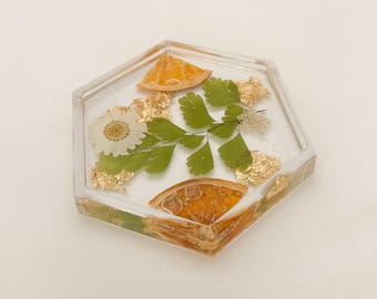 Floral Orange Coaster