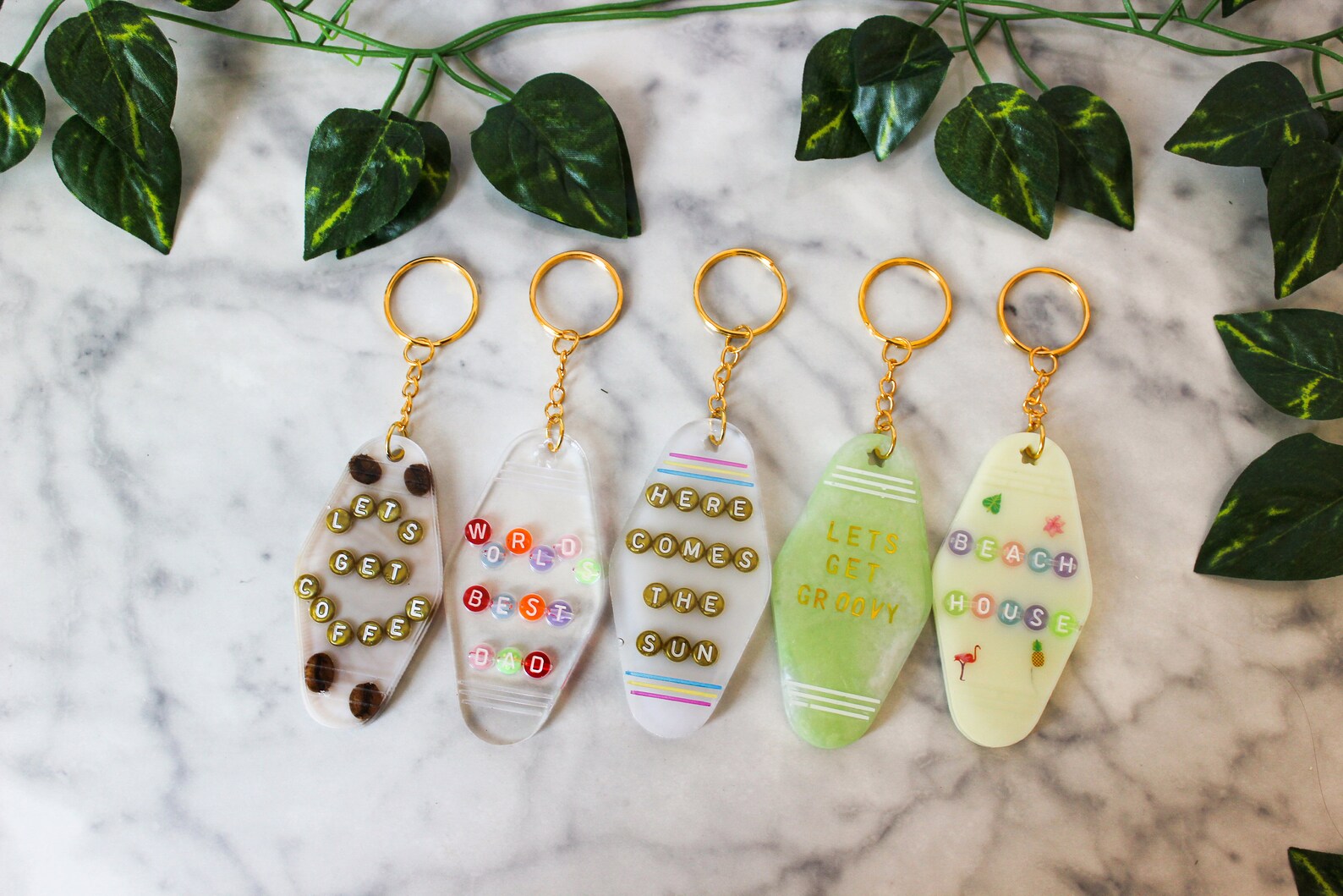 Vintage Style Hotel Keychain Motel Key Tag Resin Keychains Etsy