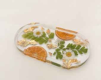 Handmade Pressed Flower Trinket Tray