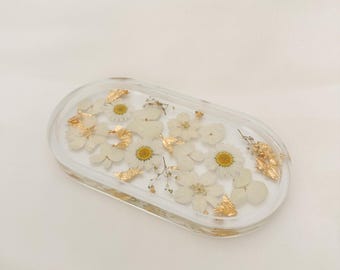Handmade Pressed Flower Trinket Tray
